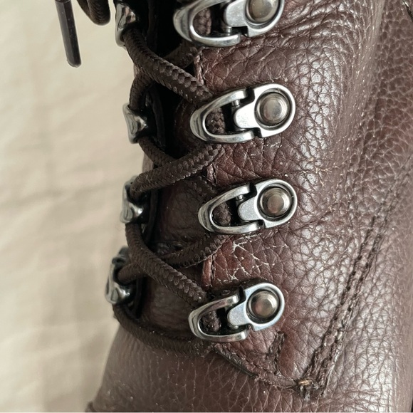 Frye Brown Leather Winter Combat Boot - Picture 8 of 11